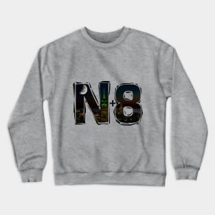 N+8 Night, Nit, Nuit, Noite Notte, Noapte Night Nacht Nat Noctis Crewneck Sweatshirt